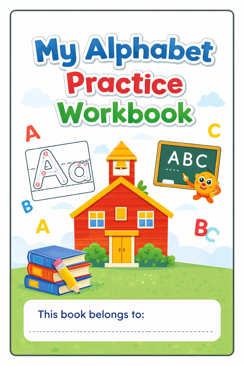 My Alphabet Practice Workbook – 27 Pages Printable ABC Tracing Book for Kids