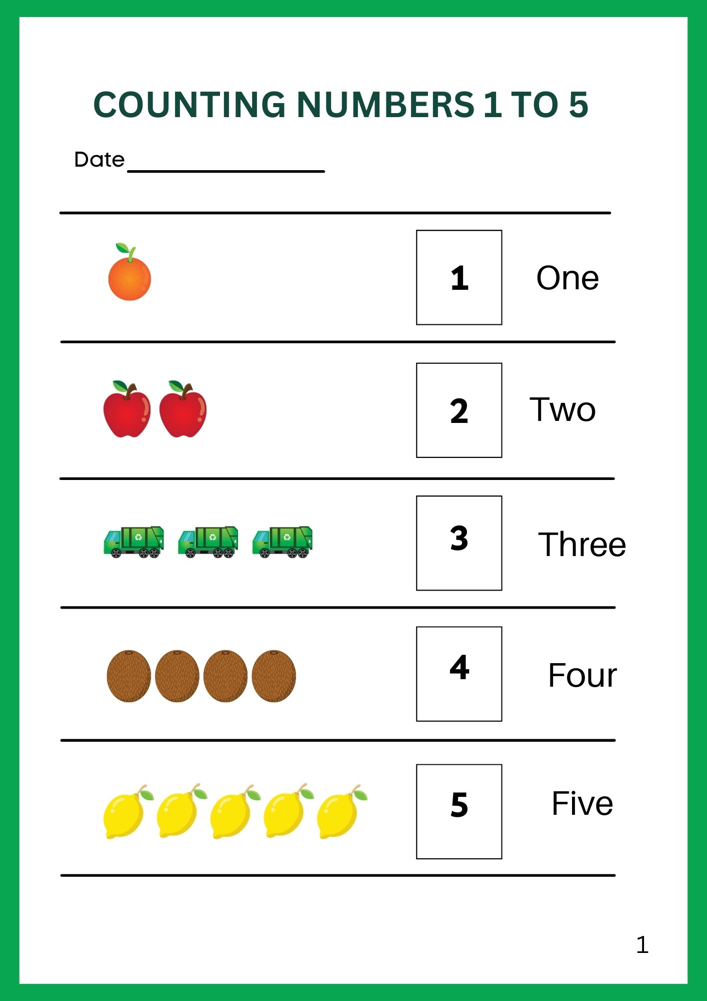 Play with Numbers 1–20 – Kindergarten Numbers Workbook for Counting & Early Math Skills - Image 2